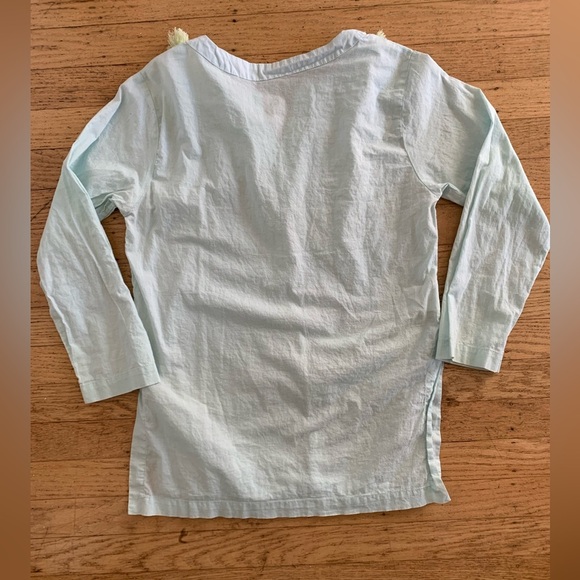 Pottery Barn Kids girl’s size 8-10 pool cover up tunic with tassels, Pom poms - Picture 5 of 7